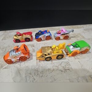 Paw Patrol Diecast Vehicles Muddy Version Lot Of‎ 6